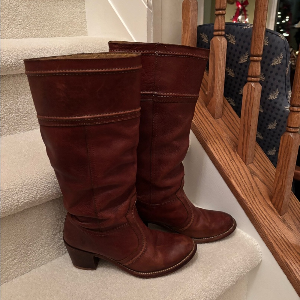 Women's Brown Leather Boots